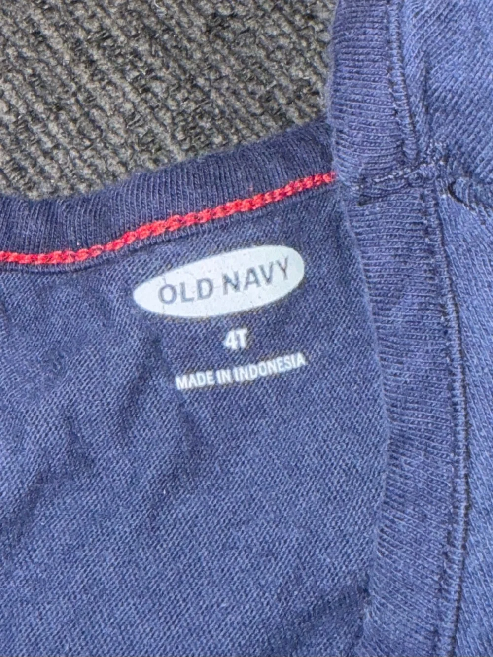 Old Navy Navy Tank Top with Red & White Star Print